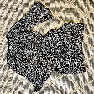 Black and white dress